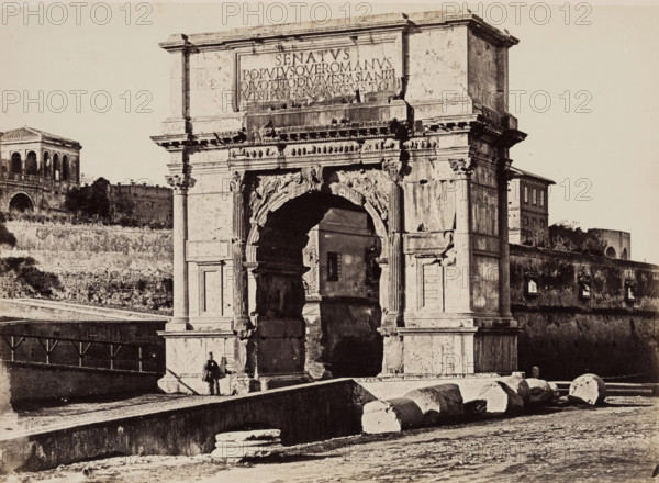 Arch of Titus, between 1852 and 1864. Creator: Tommaso Cuccioni.