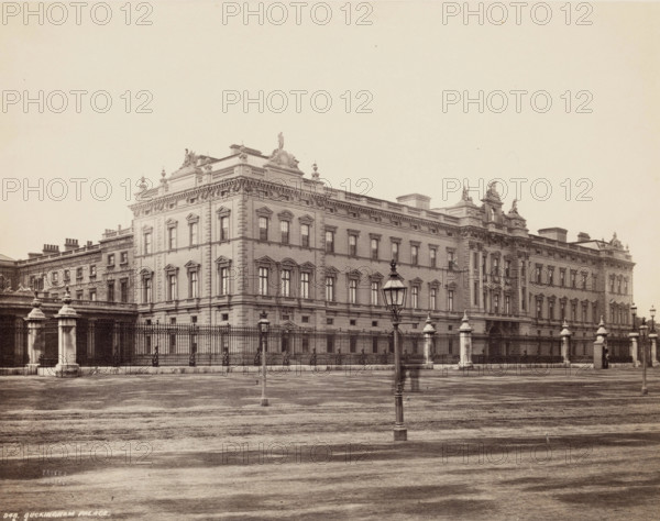 Buckingham Palace, between 1870 and 1880. Creator: Francis Bedford.