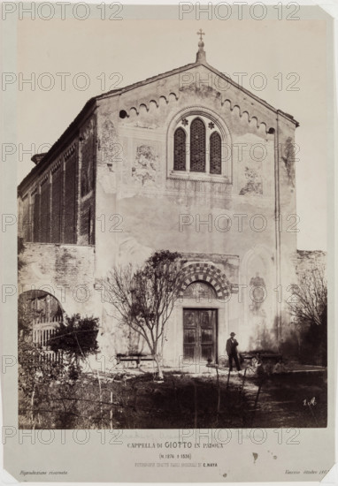 Facade of Arena Chapel, Padua, c1865. Creator: Carlo Naya.