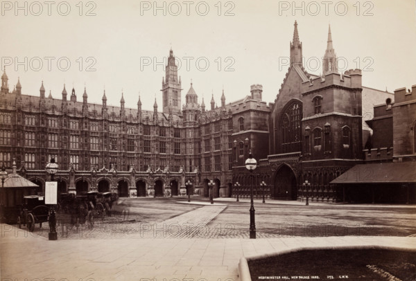 New Palace Yard, Westminster Hall, London, between 1870 and 1880. Creator: George Washington Wilson.