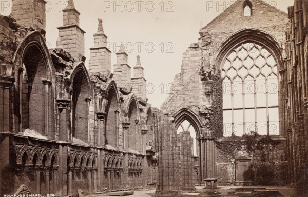 Holyrood Chapel, Edinburgh, 1874. Creator: George Washington Wilson.