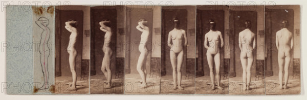 Nude Series #37, Brooklyn No. 2, c1883. Creator: Thomas Eakins.