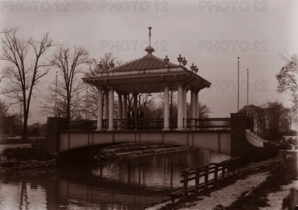 Untitled (Belle Isle band shell, Detroit, Michigan), between 1910 and 1935, printed c1975. Creator: Wendell Hotter.