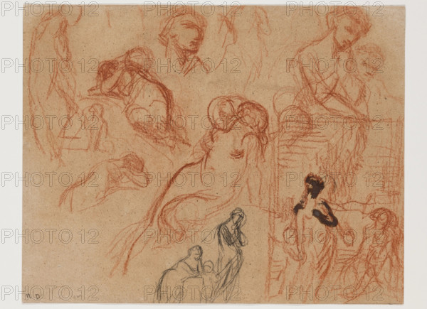 Study of Figures, between 1807 and 1876. Creator: Narcisse Virgile Diaz de la Pena.