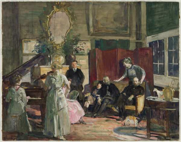 Reception, between 1861 and 1921. Creator: Lucien Simon.