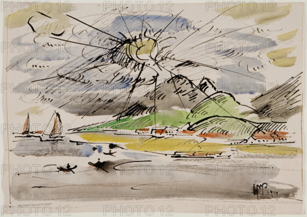 Gulf of Aden, 1914. Creator: Max Pechstein.