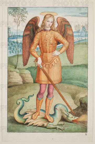 The Archangel Michael, 1836. Creator: Franz August Schubert.