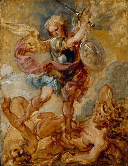Saint Michael, between 1648 and 1649. Creator: Lucas Franchoys the Younger.