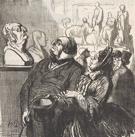 Il n'y a pas à dire, c'est bien moi, c'est bien mon galbe..., 1864.  Creator: Honore Daumier.