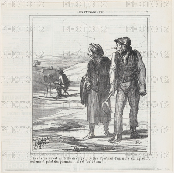 En v'la un qu'est un drôle de corps ..., 1864.  Creator: Honore Daumier.