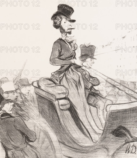 Un soi disant Négociant..., 1840. Creator: Honore Daumier.