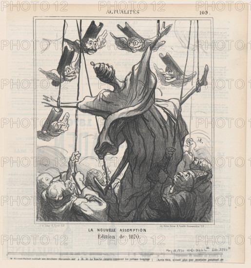La Nouvelle Assomption, 1870.  Creator: Honore Daumier.