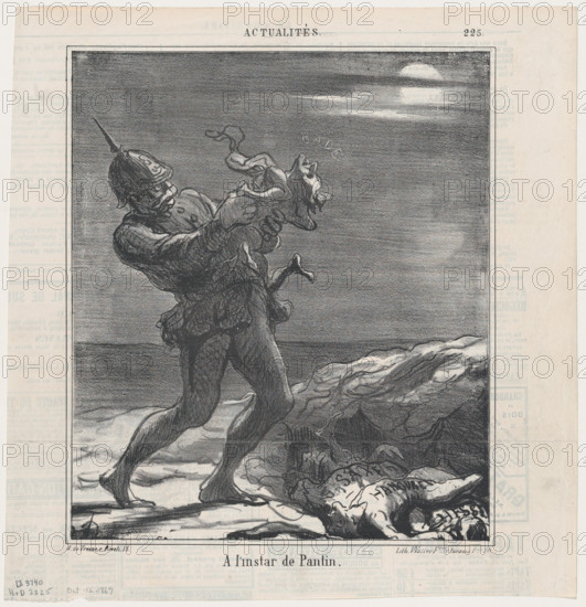 A l'instar de Pantin, 1869. Creator: Honore Daumier.