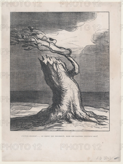 Pauvre France!, 1871.  Creator: Honore Daumier.