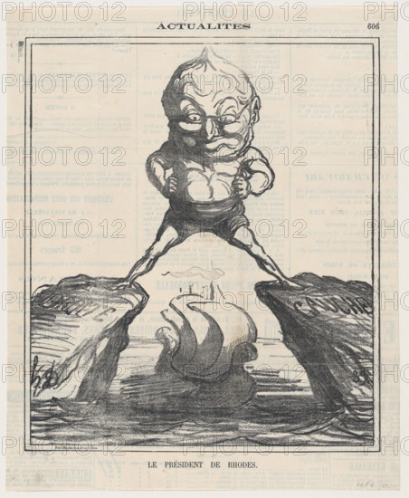 Le Président de Rhodes, 1871.  Creator: Honore Daumier.