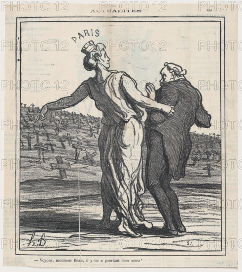 Voyons, monsieur Réac..., 30 March 1871. Creator: Honore Daumier.