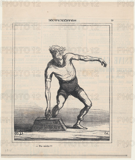 Pas mèche!!!, 1872. Creator: Honore Daumier.