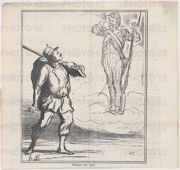 Chacun son tour, c1851. Creator: Honore Daumier.