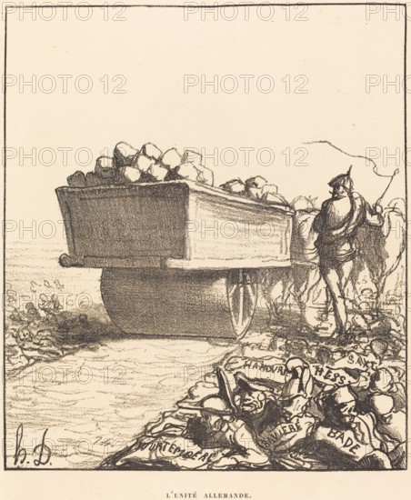 L'Unité Allemande, 1870. Creator: Honore Daumier.