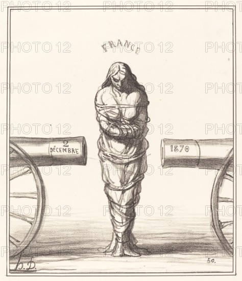 Histoire d'un règne, 1870. Creator: Honore Daumier.