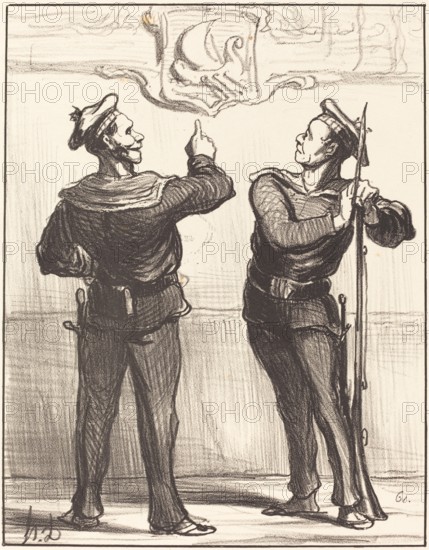 Nous ne nous serions jamais doutés tout de même..., 1870. Creator: Honore Daumier.