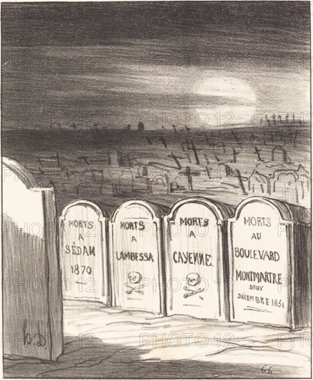 Square Napoléon, 1870. Creator: Honore Daumier.