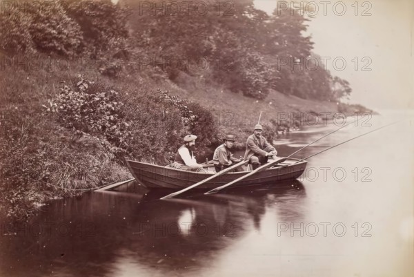 Fishing Party, Perthshire, from an album compiled by Sir John Everett Millais, 1879. Creator: Unknown.