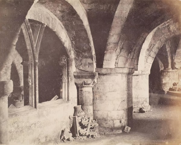 Church Interior, from an album compiled by Sir John Everett Millais. Creator: Unknown.