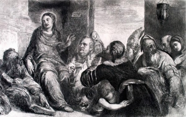 Christ Disputing with the Doctors in the Temple, 1826. Creator: Andrew Geddes.