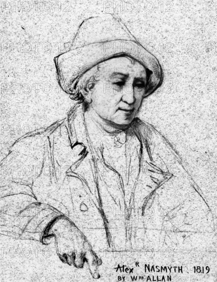 Alexander Nasmyth - Study for The Celebration of the Birthday of James Hogg, 1819. Creator: William Allan.