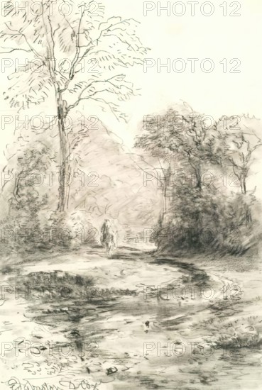 Watery Lane, Edgbaston, 1800-1824. Creator: David Cox the Elder.