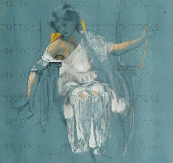 Study of Circe, c1870-1910. Creator: John MacAllan Swan.