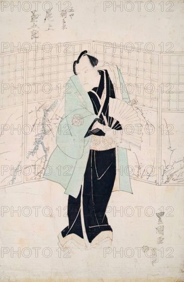 Triptych of Kabuki Actors (2), 1825-1830. Creator: Utagawa Toyokuni II.