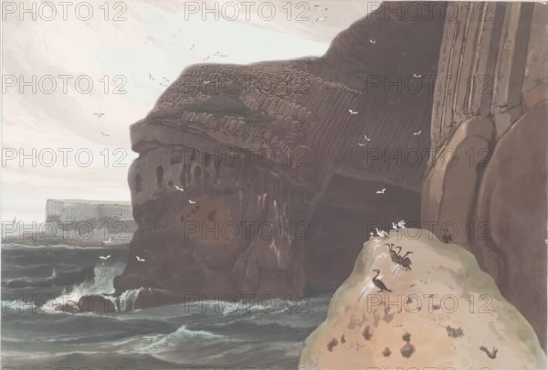 The Cormorant's Cave, Staffa. Creator: William Daniell.