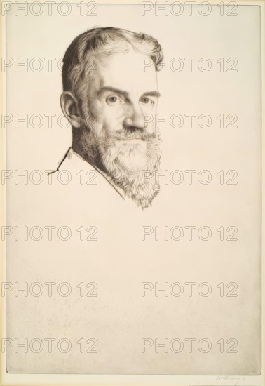 George Bernard Shaw, 1907. Creator: William Strang.