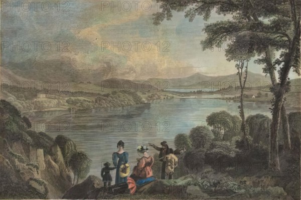 Loch Faed and Kean's Cottage (Bute-shire) from Bardarach, Looking North, c1820s.. Creator: Joseph Swan.