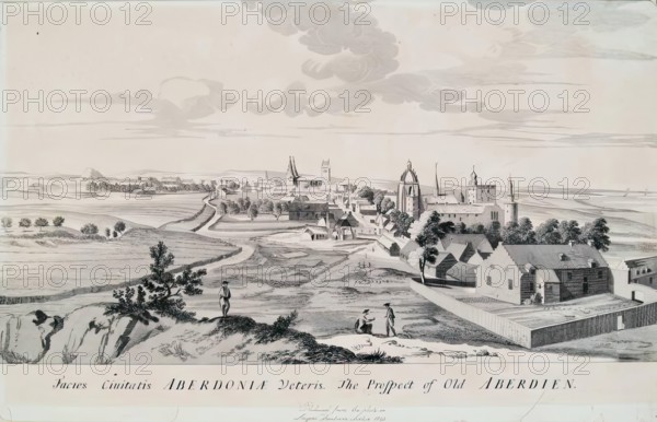 The Prospect of Old Aberdeen, 1814. Creator: Unknown.