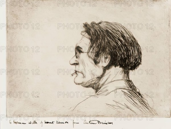 Portrait of James McBey. Creator: Arthur Briscoe.