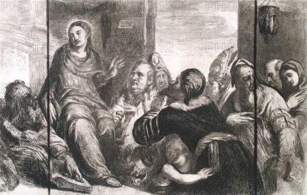 Christ Disputing with the Doctors in the Temple, c1821. Creator: Andrew Geddes.
