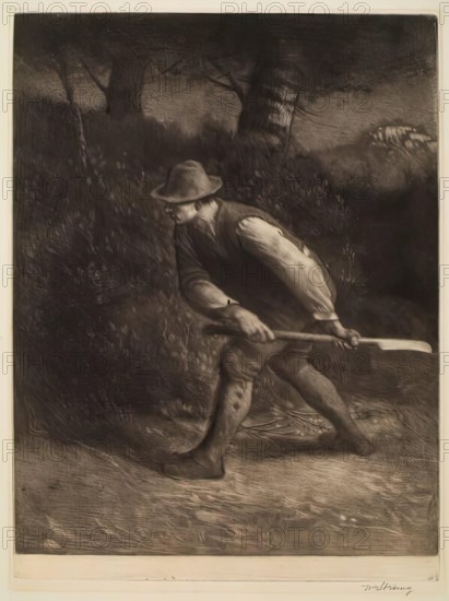 The Hedger, 1891. Creator: William Strang.