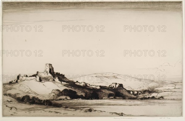 Corfe Castle, c1892-1936. Creator: Albany E Howarth.