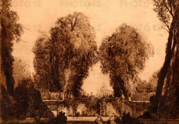 Paysage d'autrefois, c1880-1940. Creator: Gaston De Latenay.