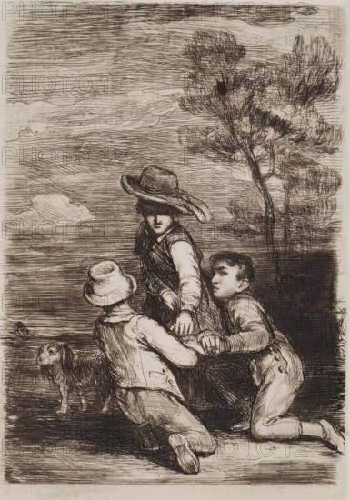 The Sedan Chair, c1815. Creator: David Wilkie.