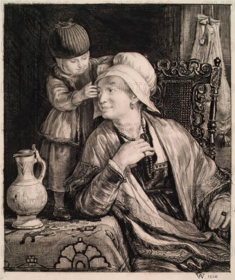The Flemish Mother, 1820-1821. Creator: David Wilkie.