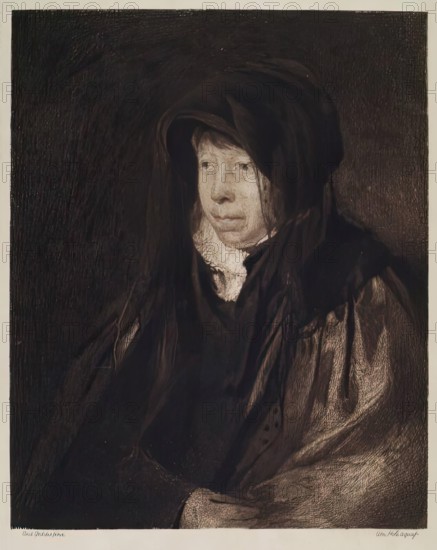 Portrait of the Artist's Mother, c1820s. Creators: Andrew Geddes, William Brassey Hole.