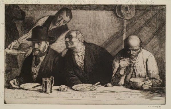 The Eating House, 1903. Creator: William Strang.
