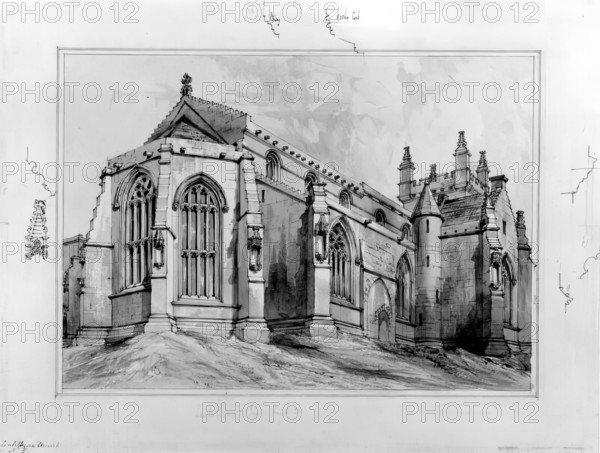 Linlithgow Church, 1851. Creator: Robert William Billings.