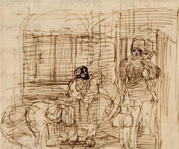 The Smuggler's Intrusion, 1825-1841. Creator: David Wilkie.