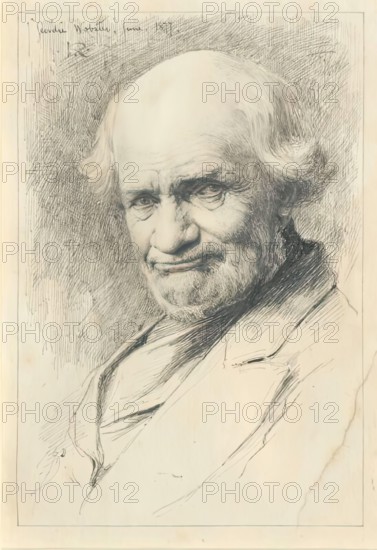 Geordie Webster-Illustration to "Johnny Gibb of Gushetneuk" by William Alexander, 1877. Creator: George Reid.