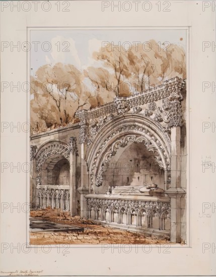 Aberdeen Cathedral - Monuments, South Transept, 1848-1852. Creator: Robert William Billings.